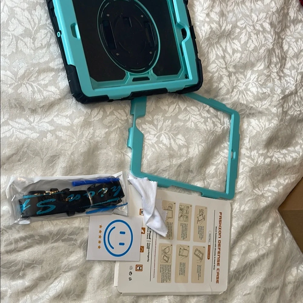 Protective I-pad Case - Black and Blue
